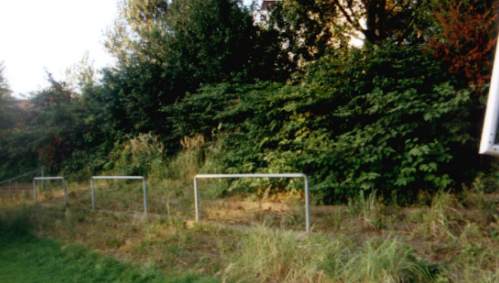 Adolf-J&auml;ger-Kampfbahn - Alte Stufen hinterm Tor