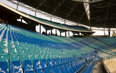 Zentralstadion - Blick �ber die Seitentrib�ne Sektor A