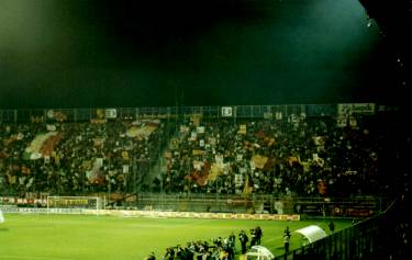 Stadio Renato Curi - Atmosph&auml;re Ausw&auml;rtsfans