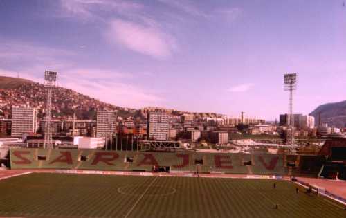Olimpijski Stadion Kosevo - Haupttrib&uuml;ne leer